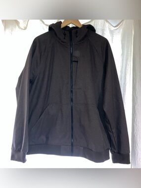 L.L. Bean Men's Brown Full-Zip Fleece Hoodie Jacket